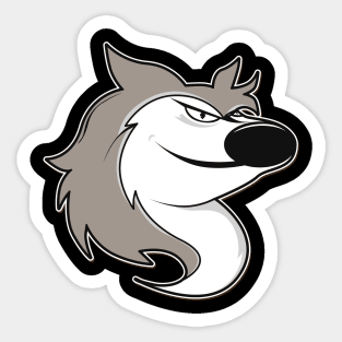 Comic Wolf Sticker